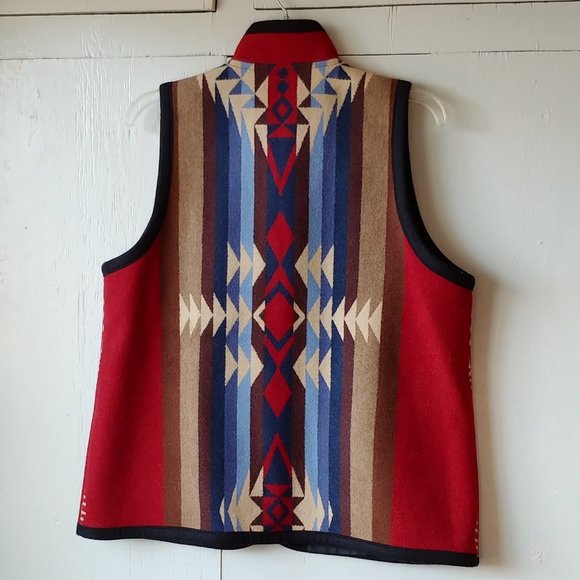 Native Jackets, etc. Reversible Rim Rock Sierra Pendleton Wool Vest - Picture 4 of 16